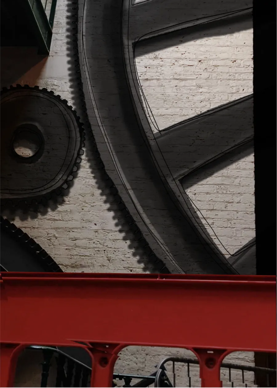 Projection artwork shown on a gallery wall
